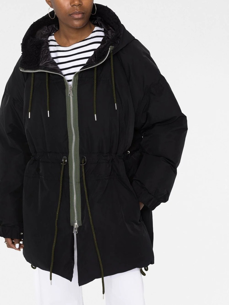 drawstring hooded parka 3