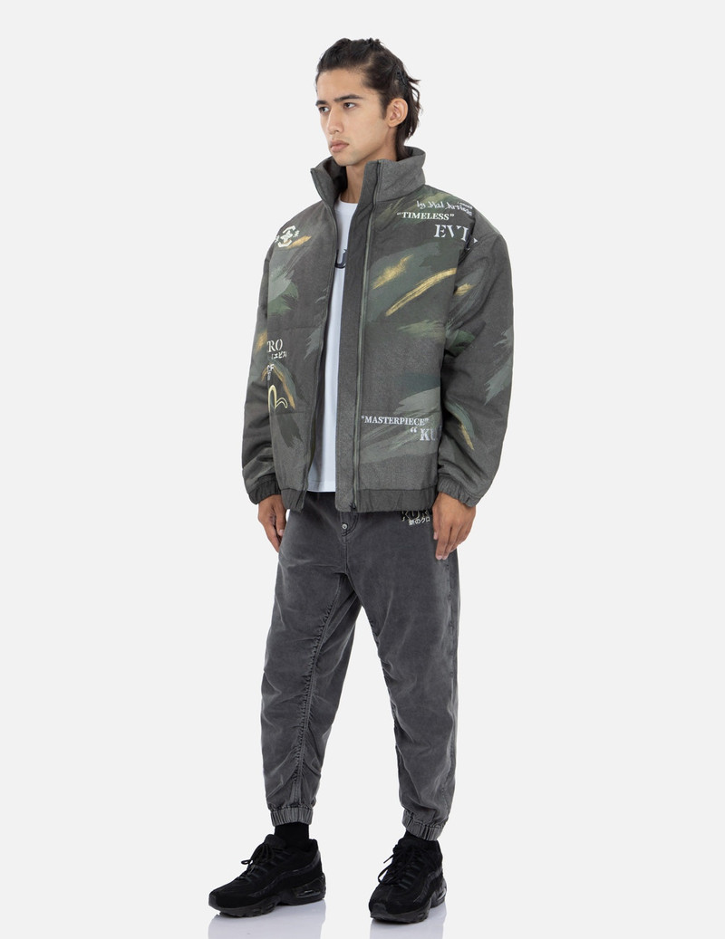 Brush Camouflage Print Padded Jacket 3