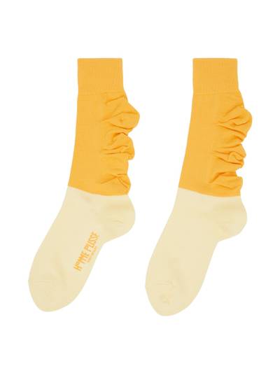 ISSEY MIYAKE Yellow Flower Socks outlook