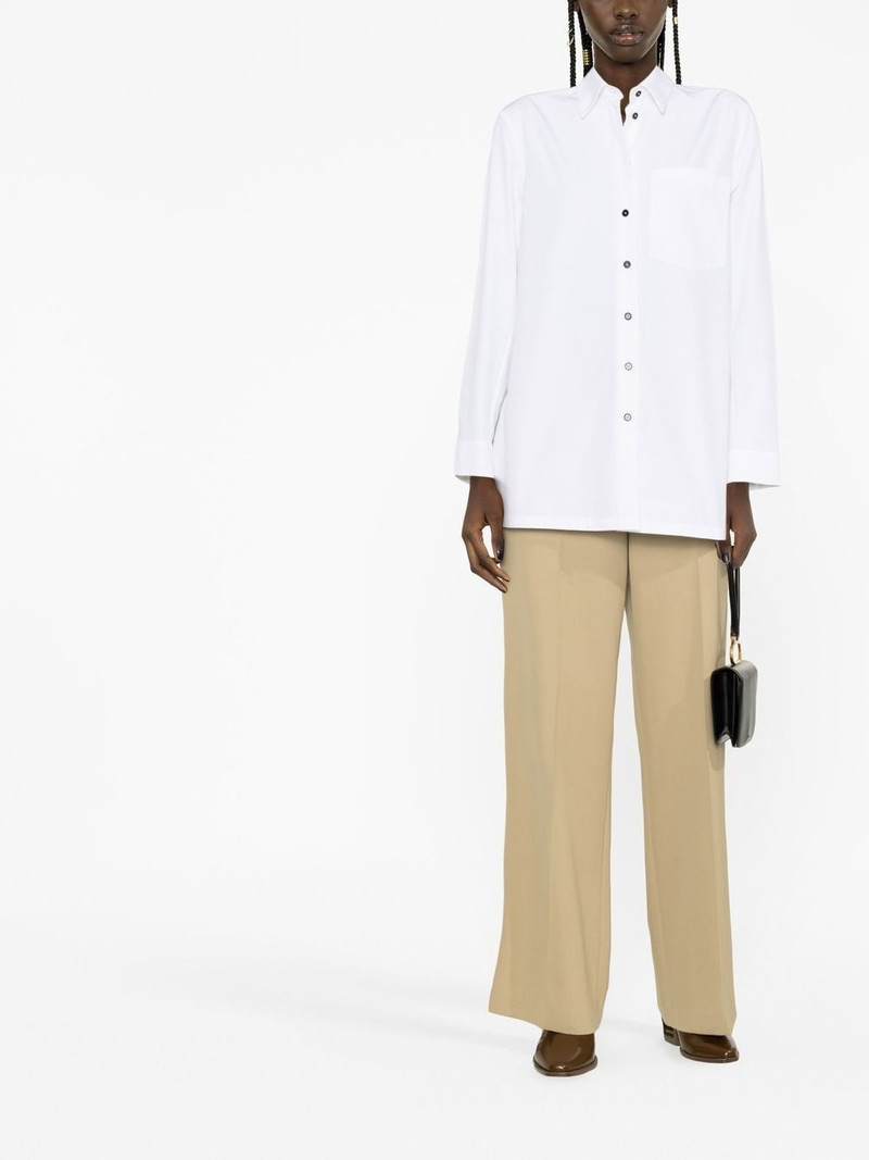 Jil Sander long-sleeved patch pocket shirt outlook