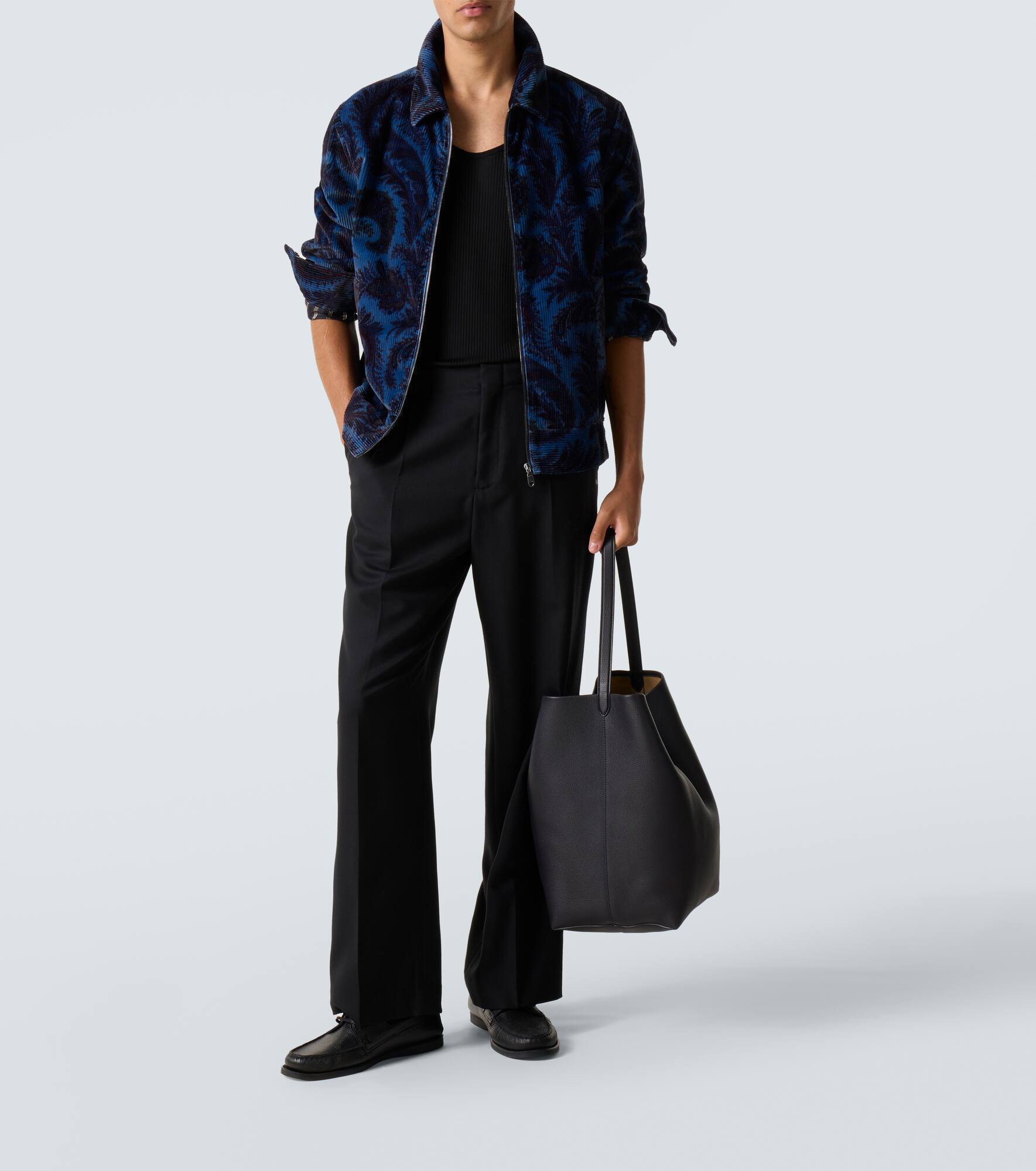 Printed cotton velvet jacket - 2