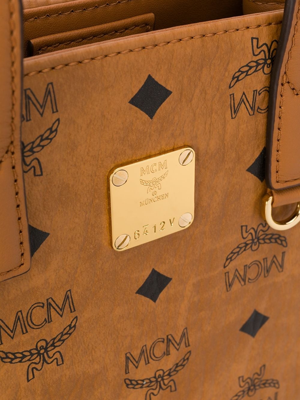 monogram print tote bag - 4