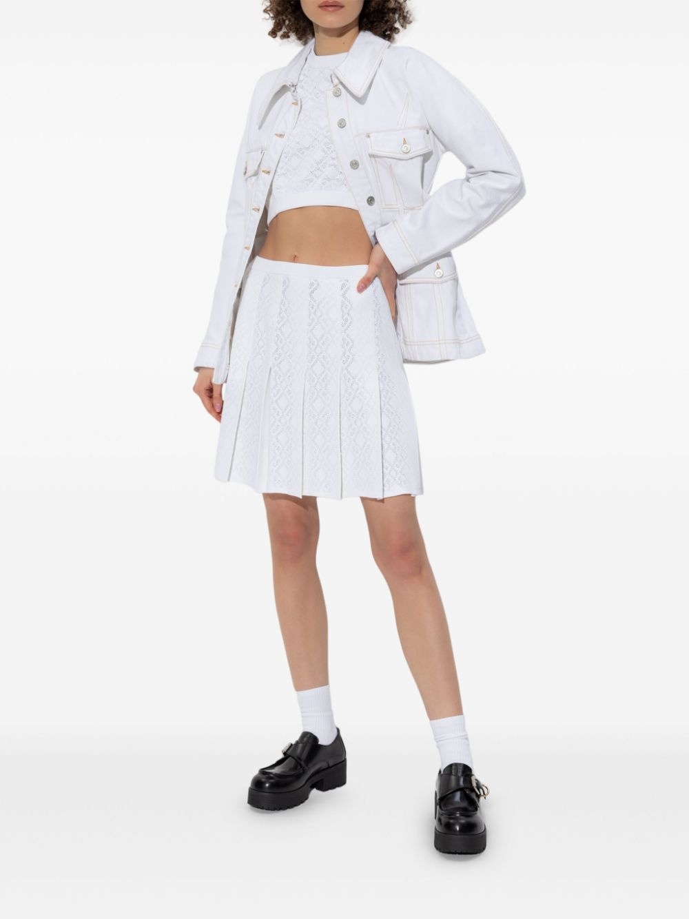 pleated mini skirt - 2