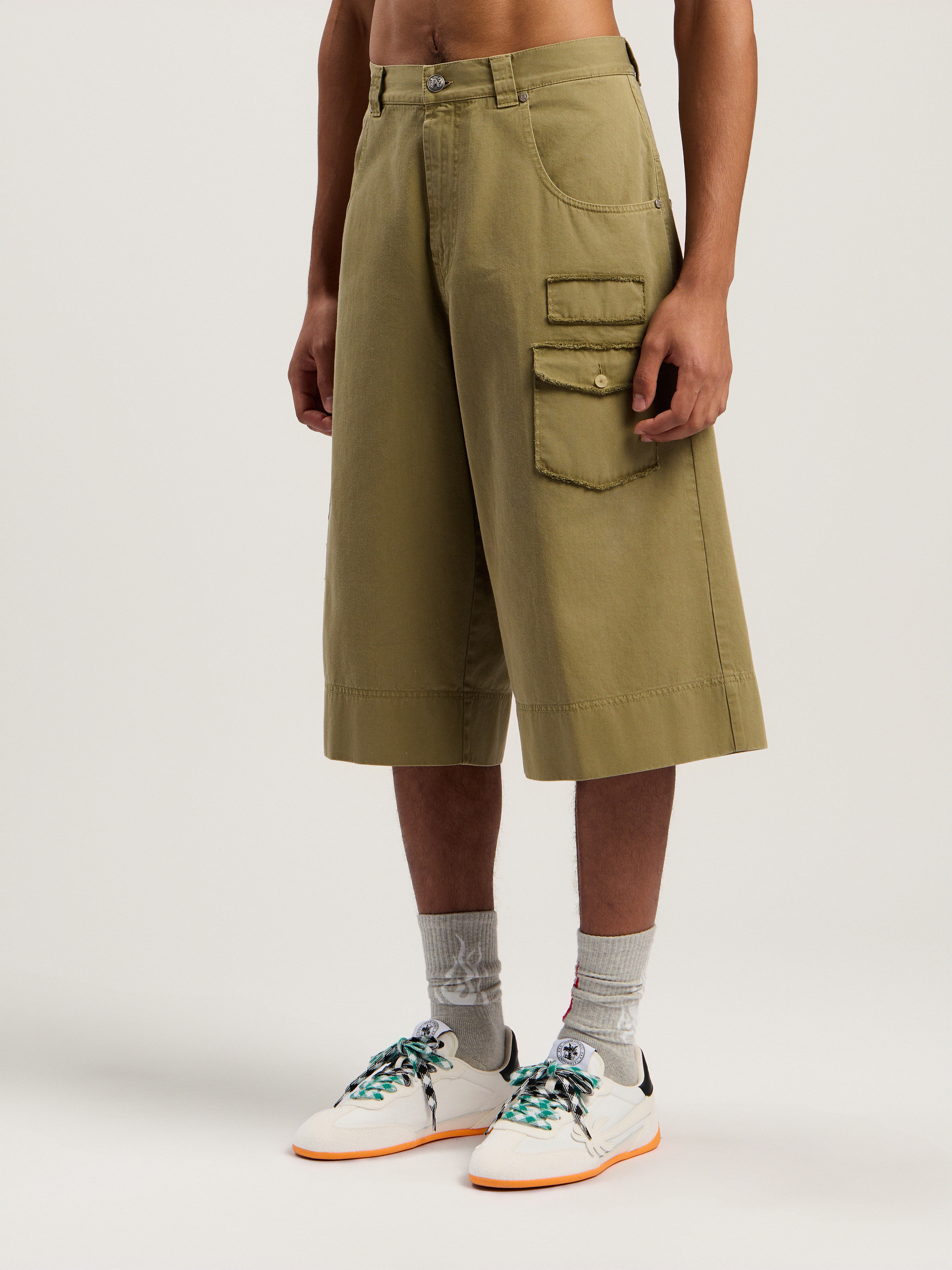 Military Patch Bermuda Shorts - 4