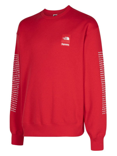 Supreme x The North Face "Red" sweatshirt outlook
