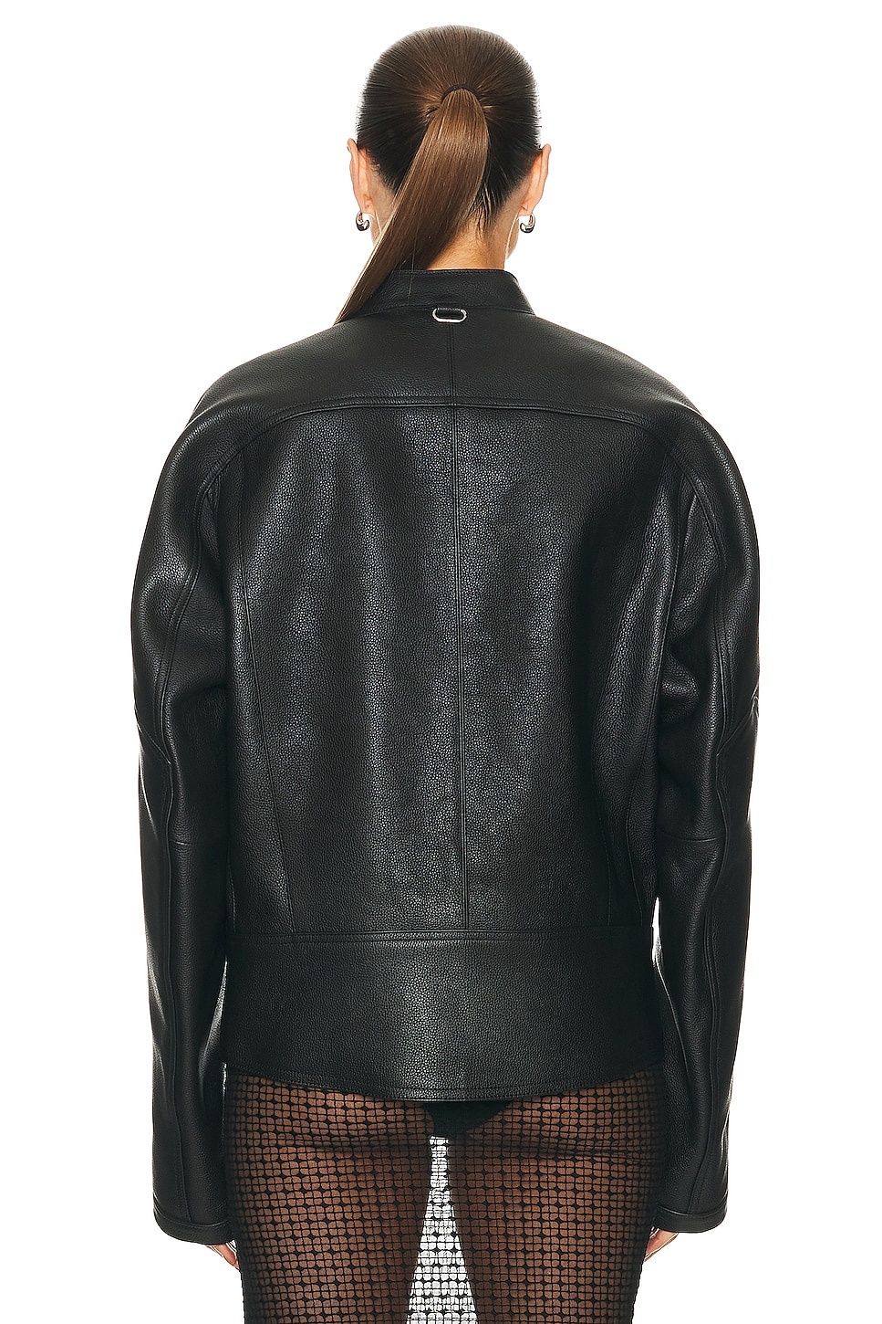 courrèges Scuba Leather Bomber Jacket | forward | REVERSIBLE