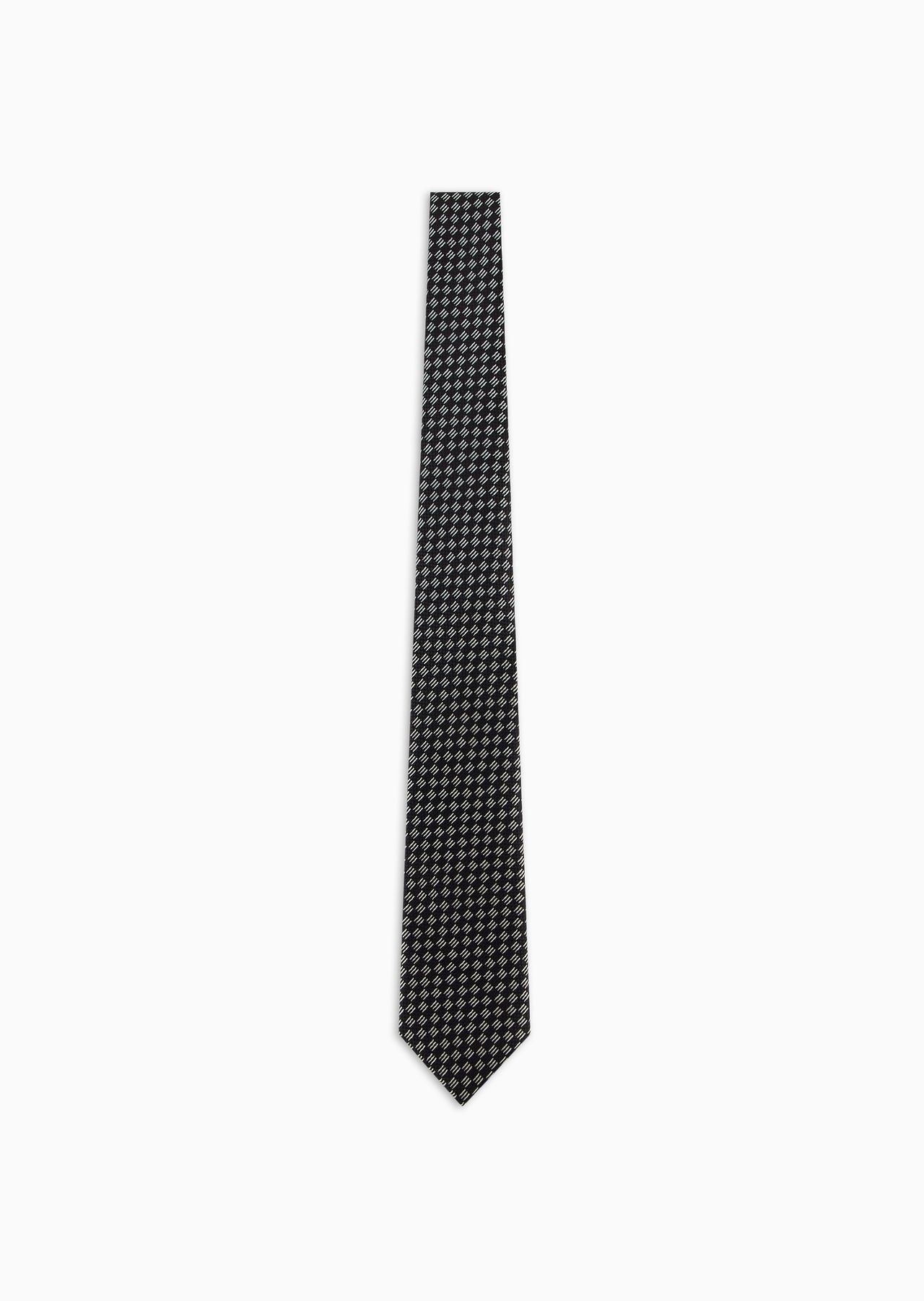 Pure silk jacquard tie - 1