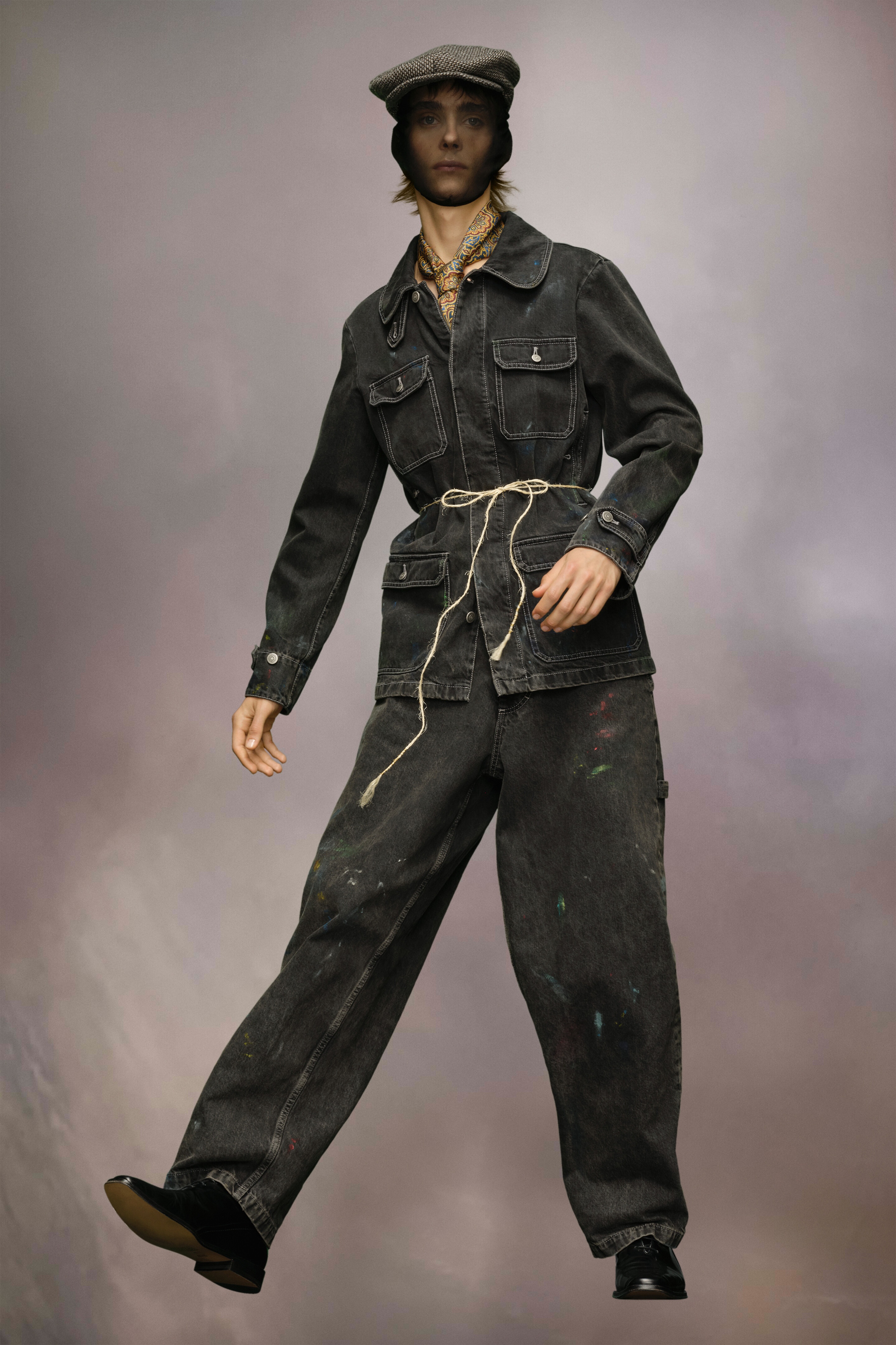 Paint denim jacket - 2