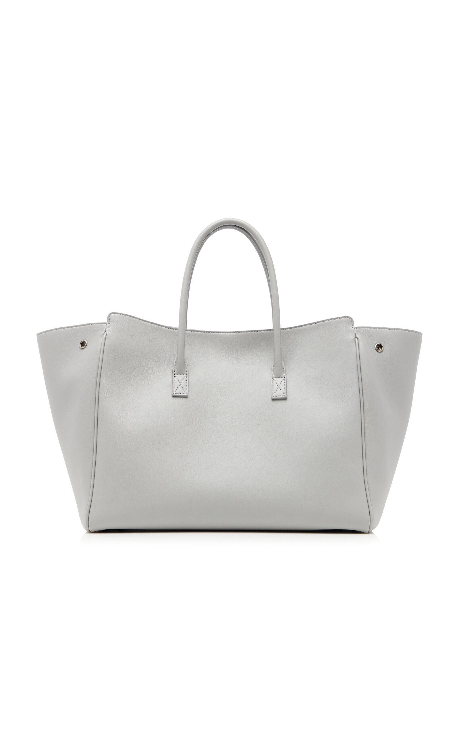 Hampton Small Leather Carry-All Bag grey - 4