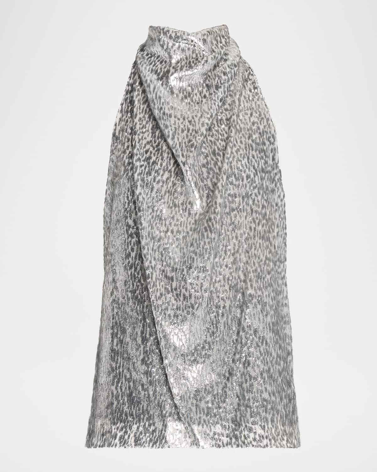 Draped Fil Coupe Halter Top - 1