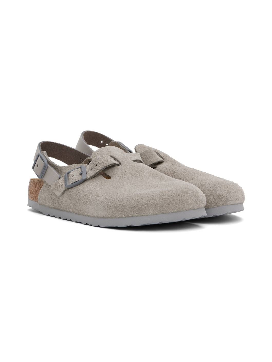 Gray Narrow Tokio Slip-on Loafers - 4