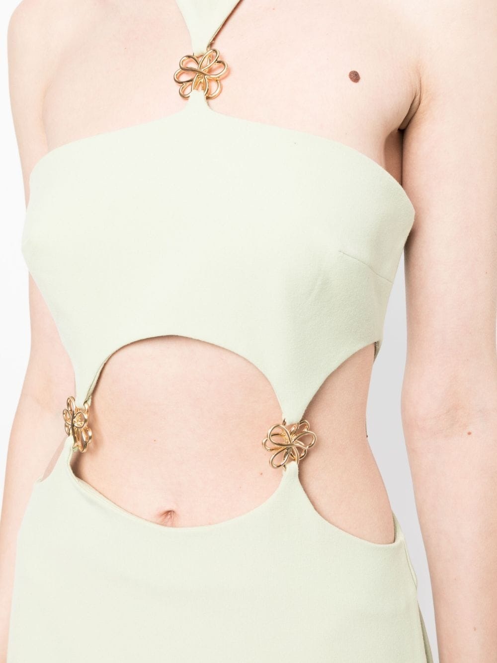Olivia halterneck cut-out dress - 5