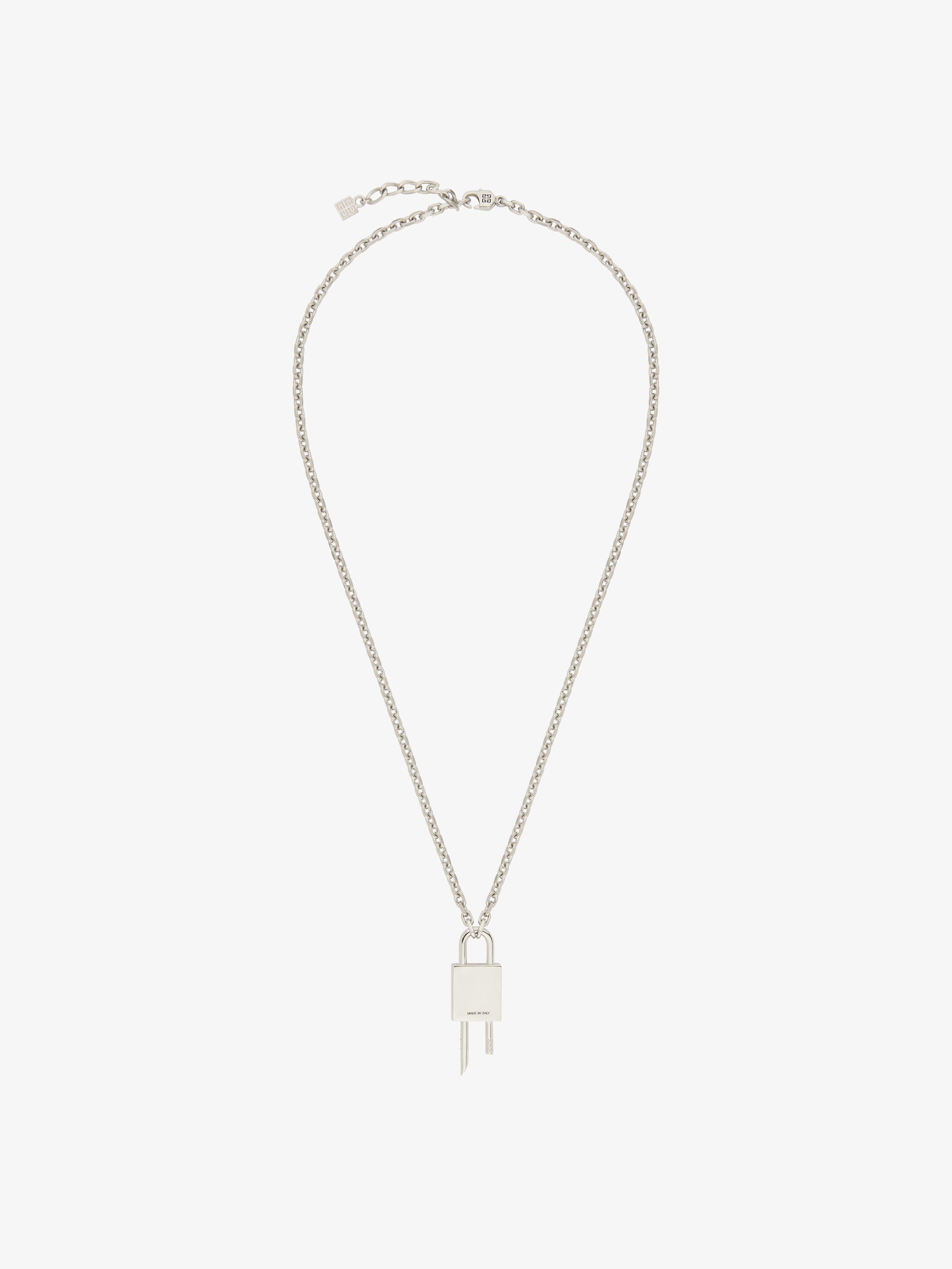 Givenchy Women's Lock Necklace with 4G Padlock - Silvery One-Size