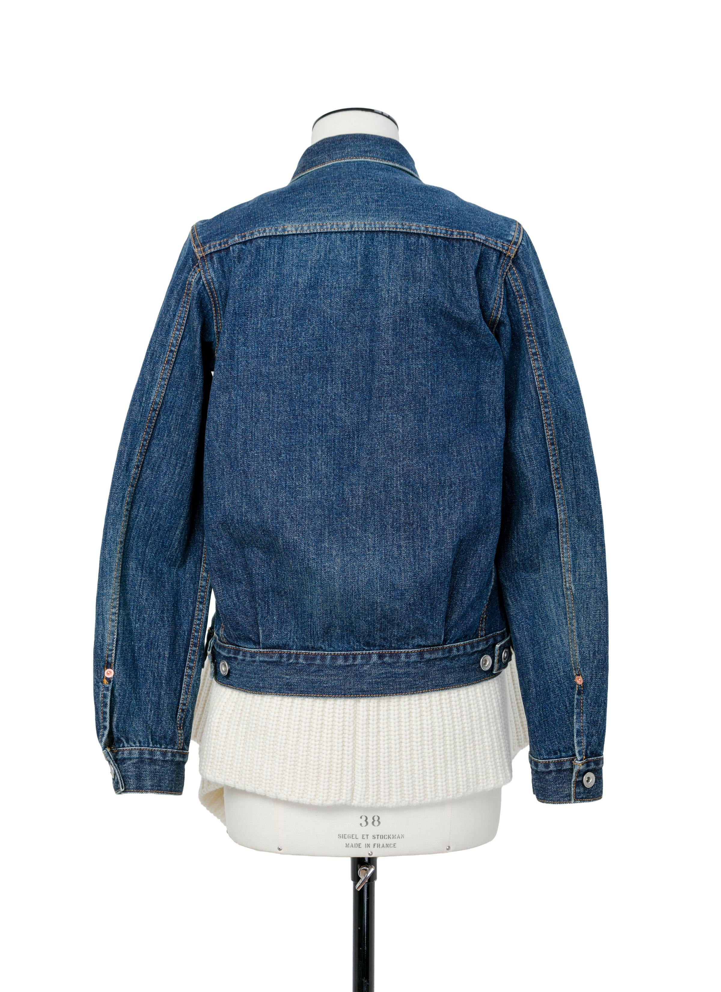 Denim x Wool Knit Jacket - 6