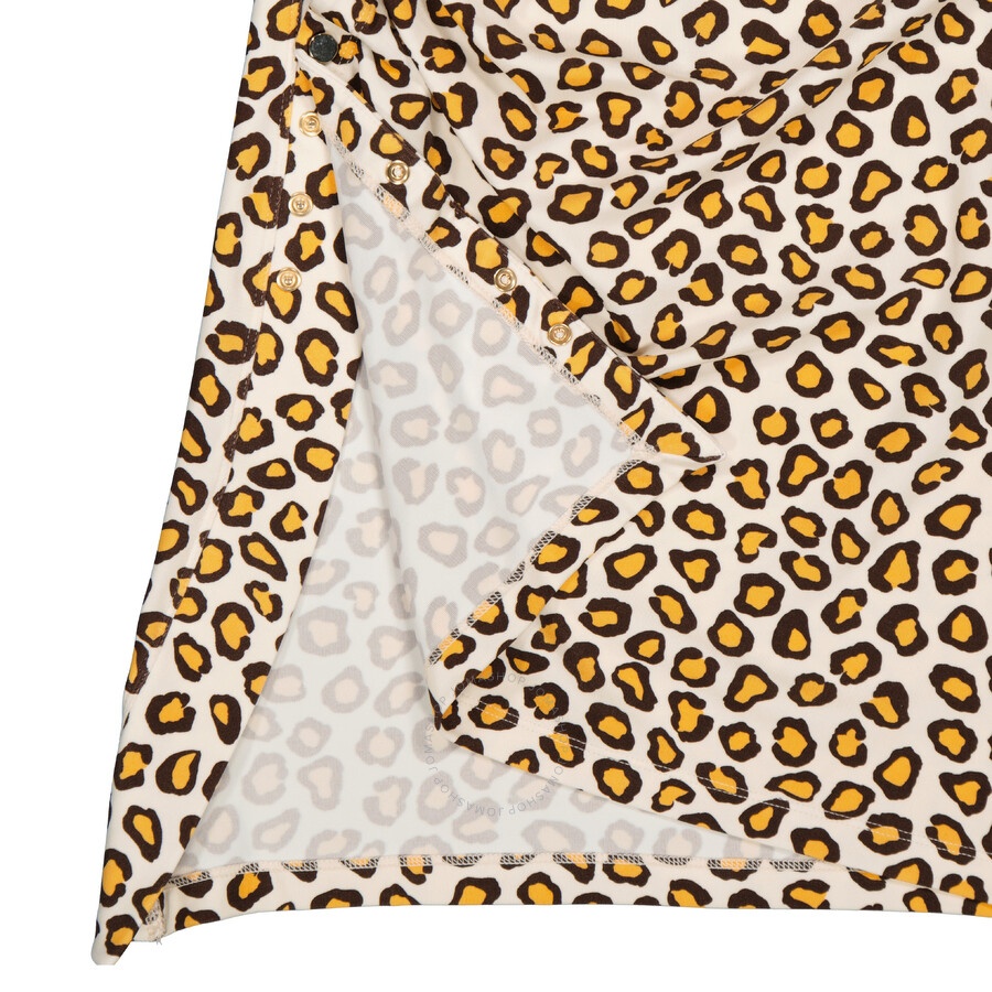 Rabanne Asymmetric Leopard Print Skirt - 7