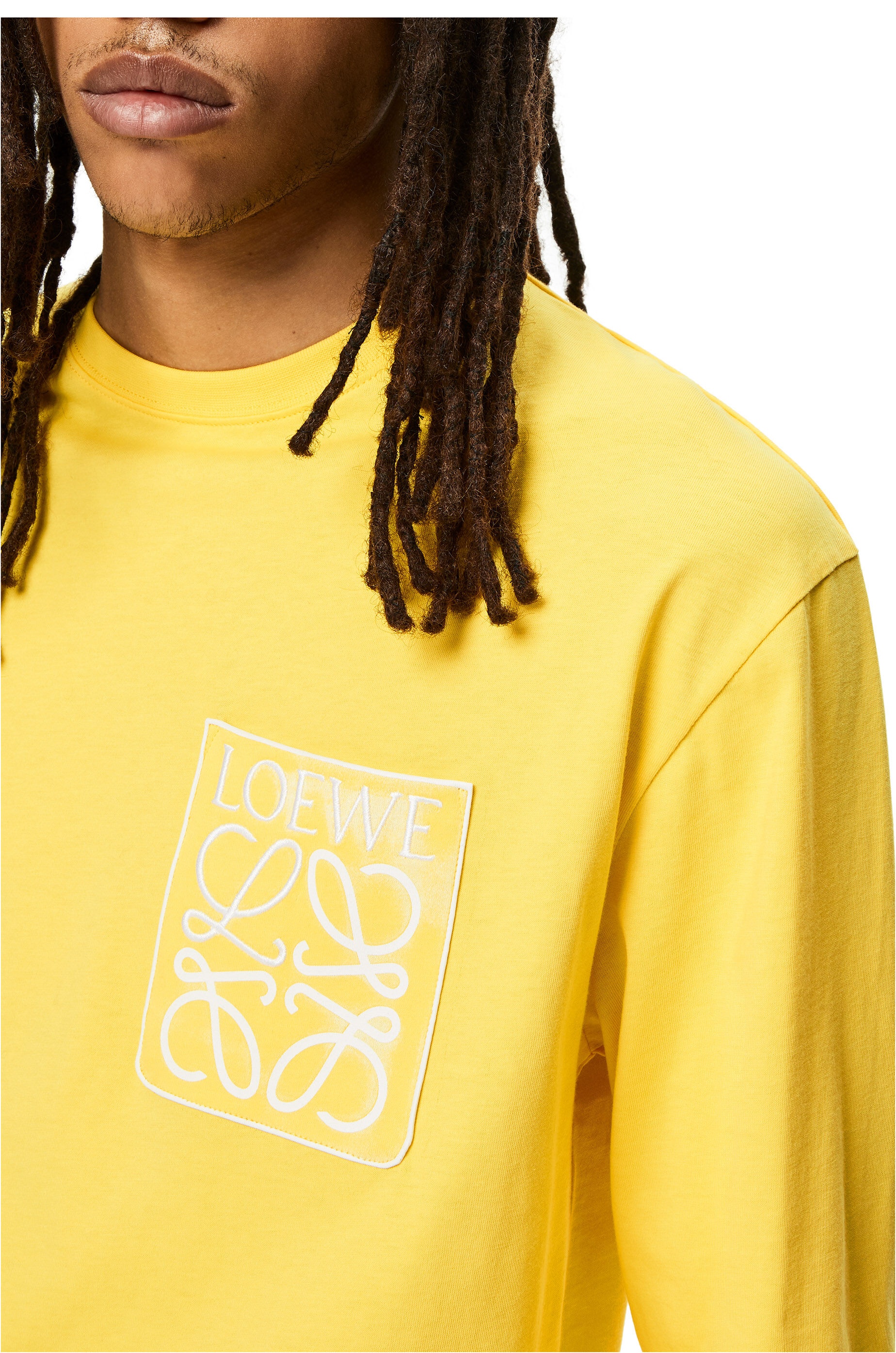 Anagram fake pocket long sleeve T-shirt in cotton - 5