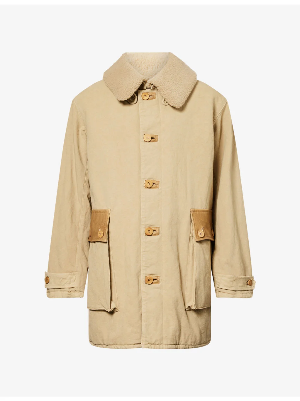 Winfield Shearling-Lined Coat - 1