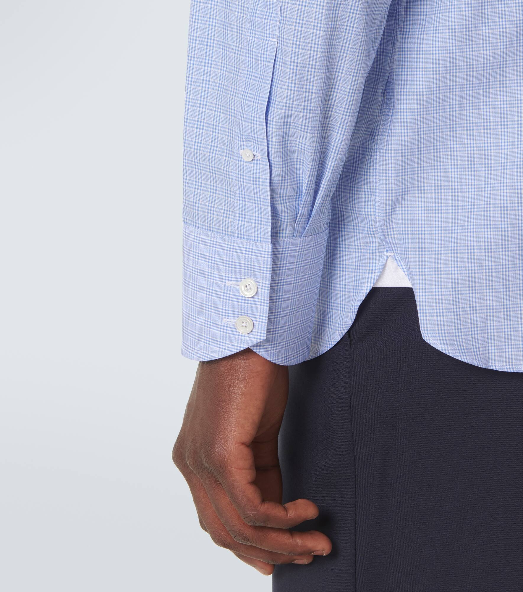 Gingham cotton twill shirt - 6