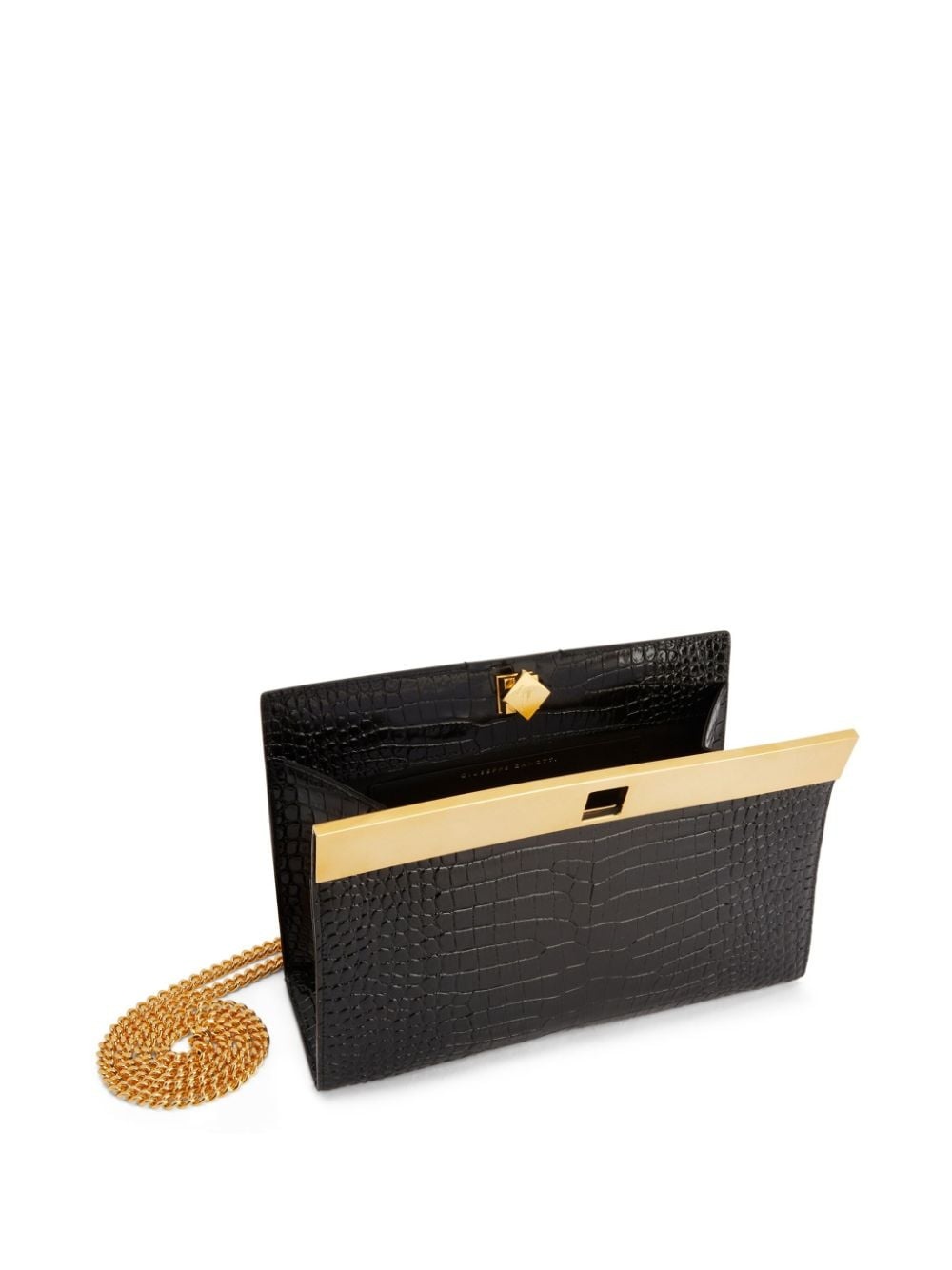 Tanaya crocodile-effect clutch bag - 5