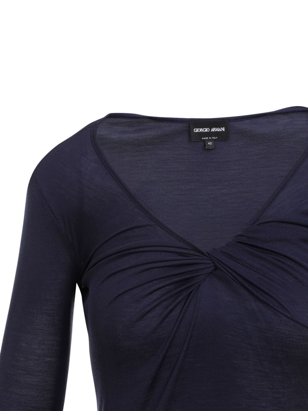 ruched v-neck top - 3
