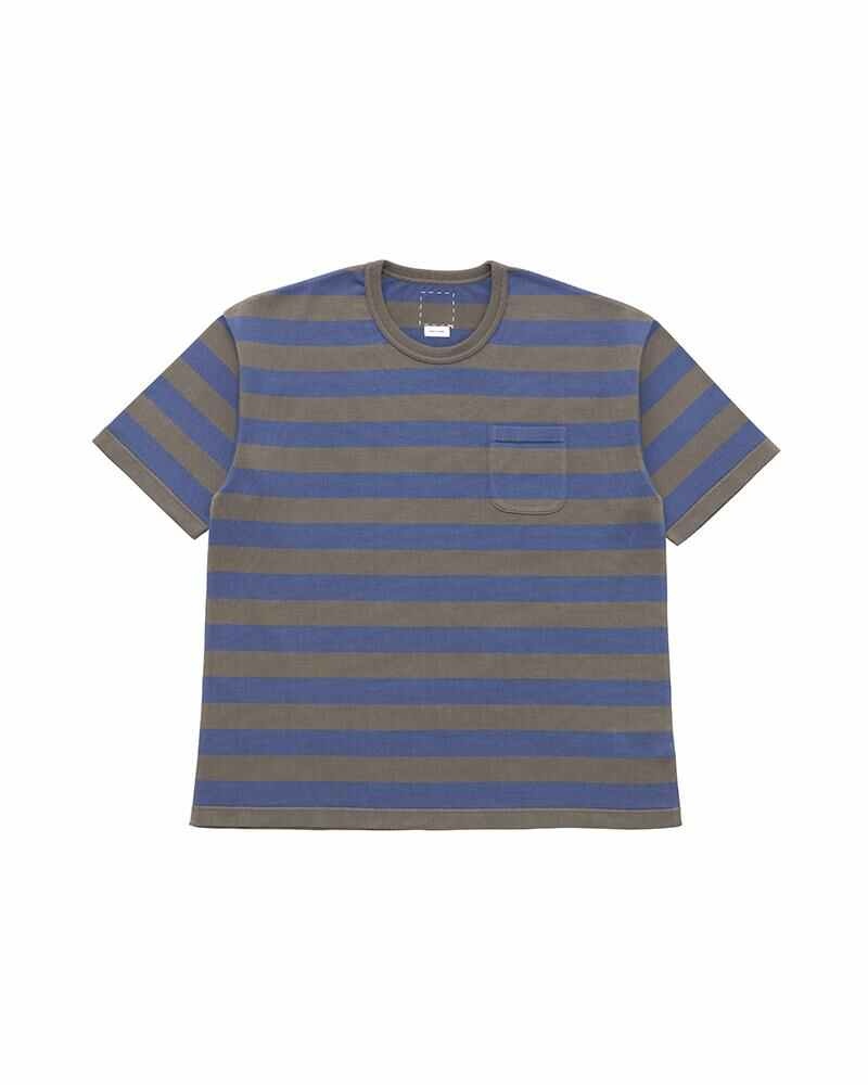 BORDER JUMBO KNIT TEE S/S (SIC) OLIVE - 1