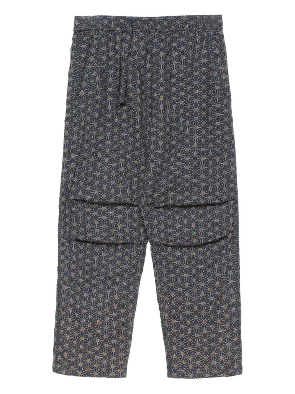 geometric-pattern track pants - 1