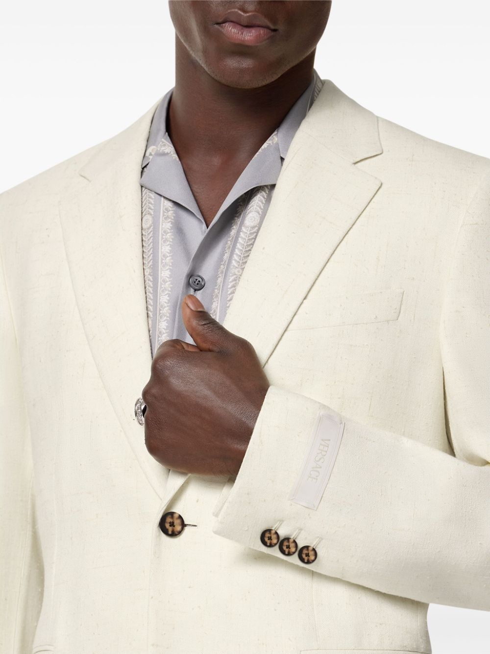 Barocco Sea single-breasted blazer - 5