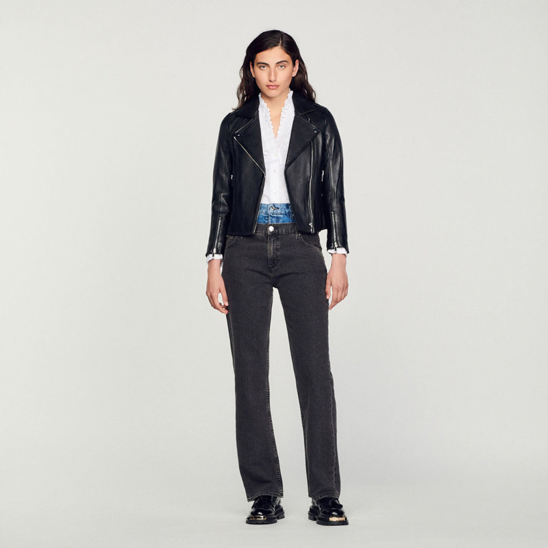 Sandro LEATHER JACKET outlook