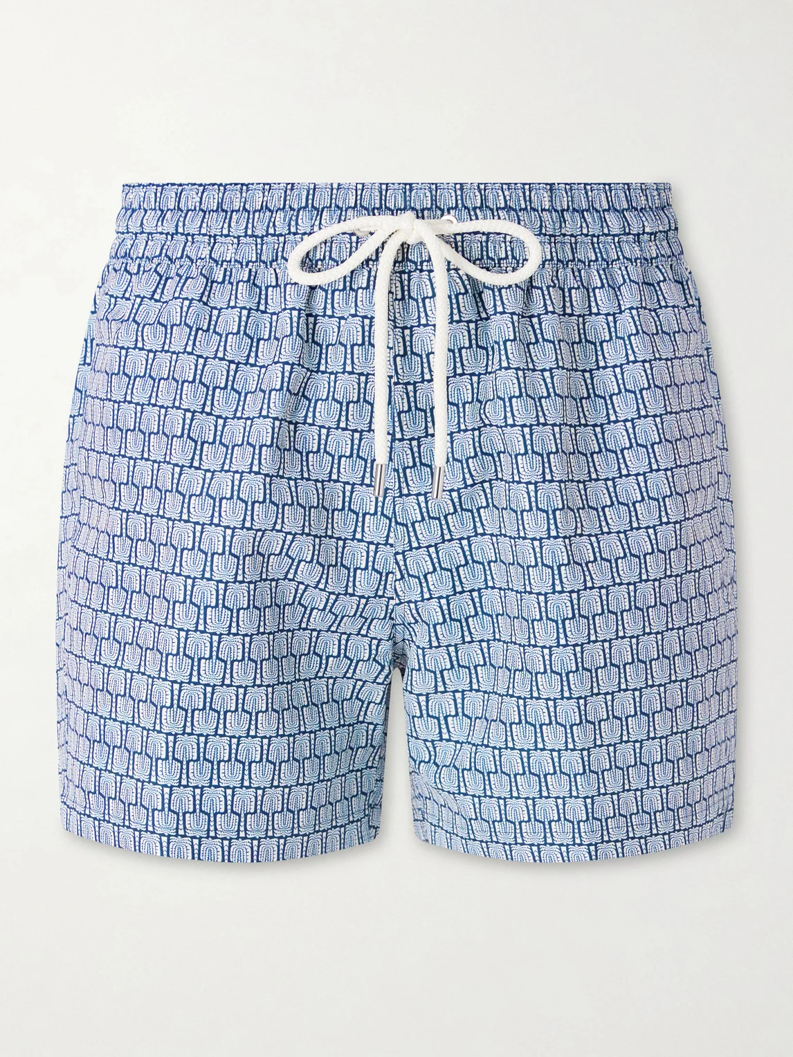 Rio Straight-Leg Mid-Length Printed Recycled Swim Shorts - 1