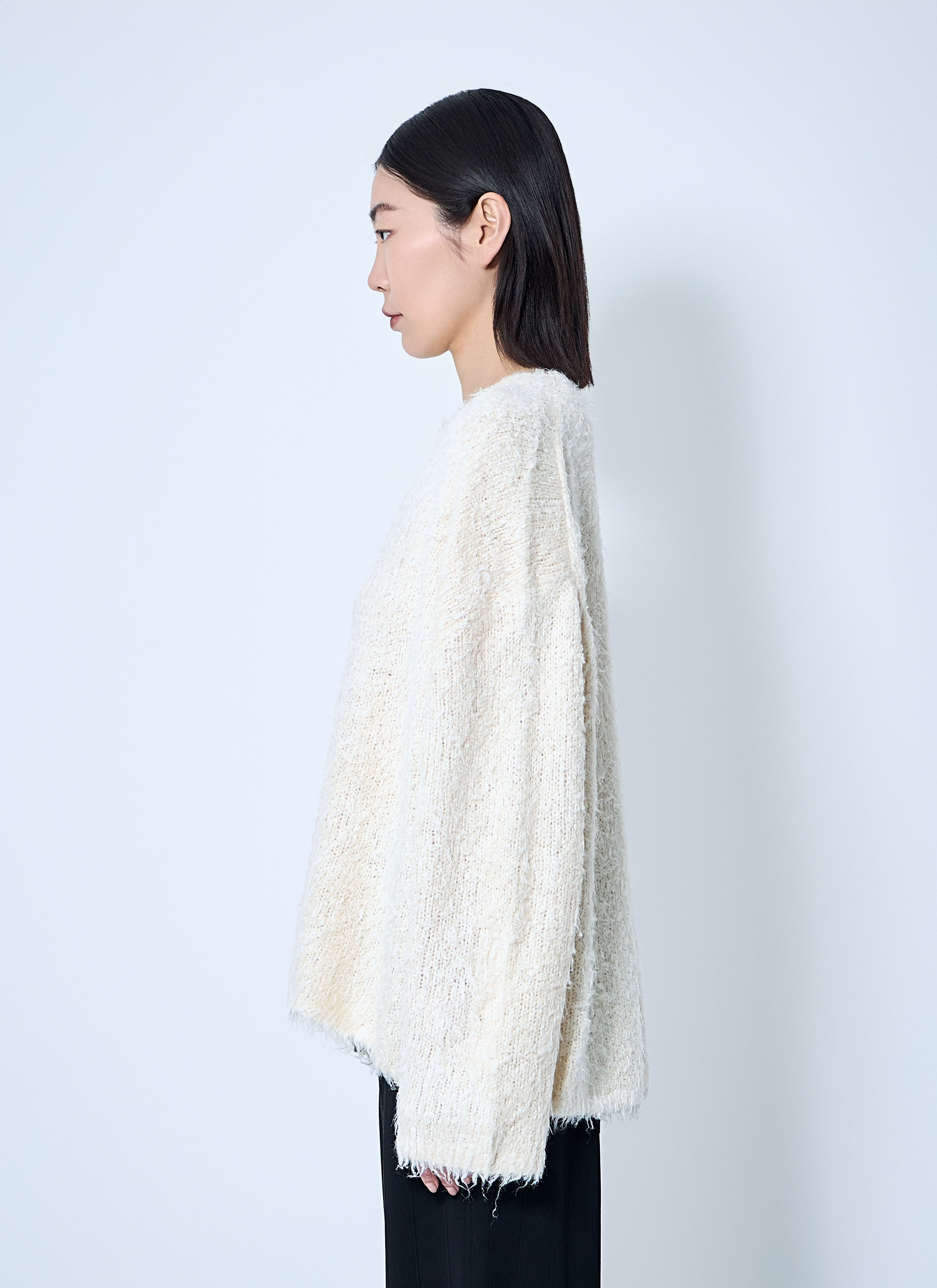 Boxy Silk Sweater - 3