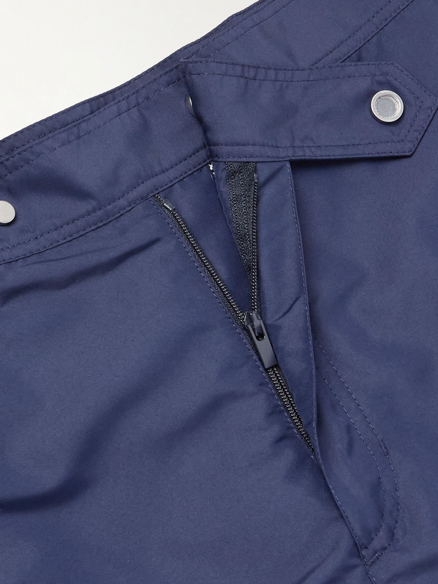 Straight-Leg Mid-Length Swim Shorts Blue - 4