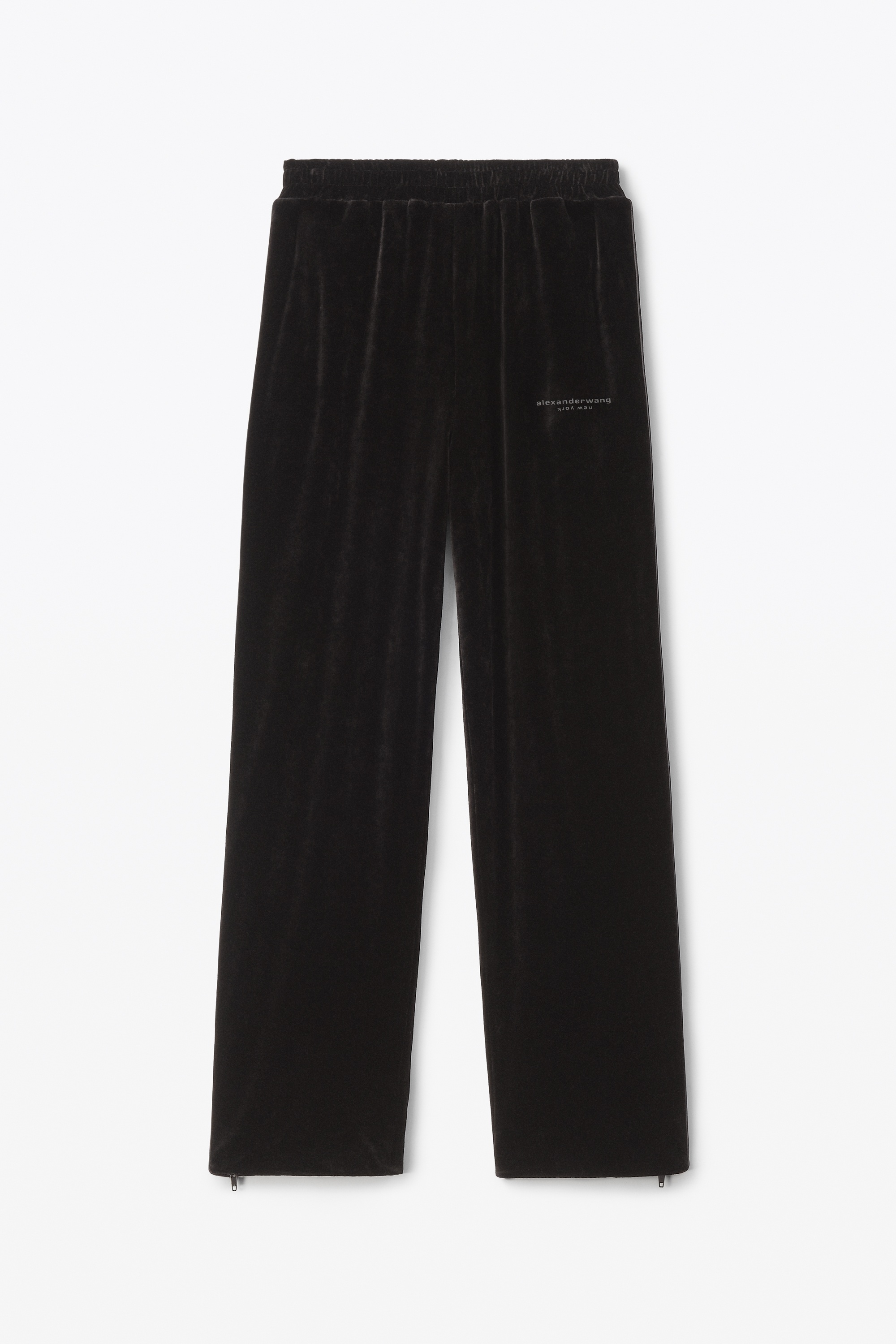 TRACK PANT IN CRUSHED VELOUR - 1