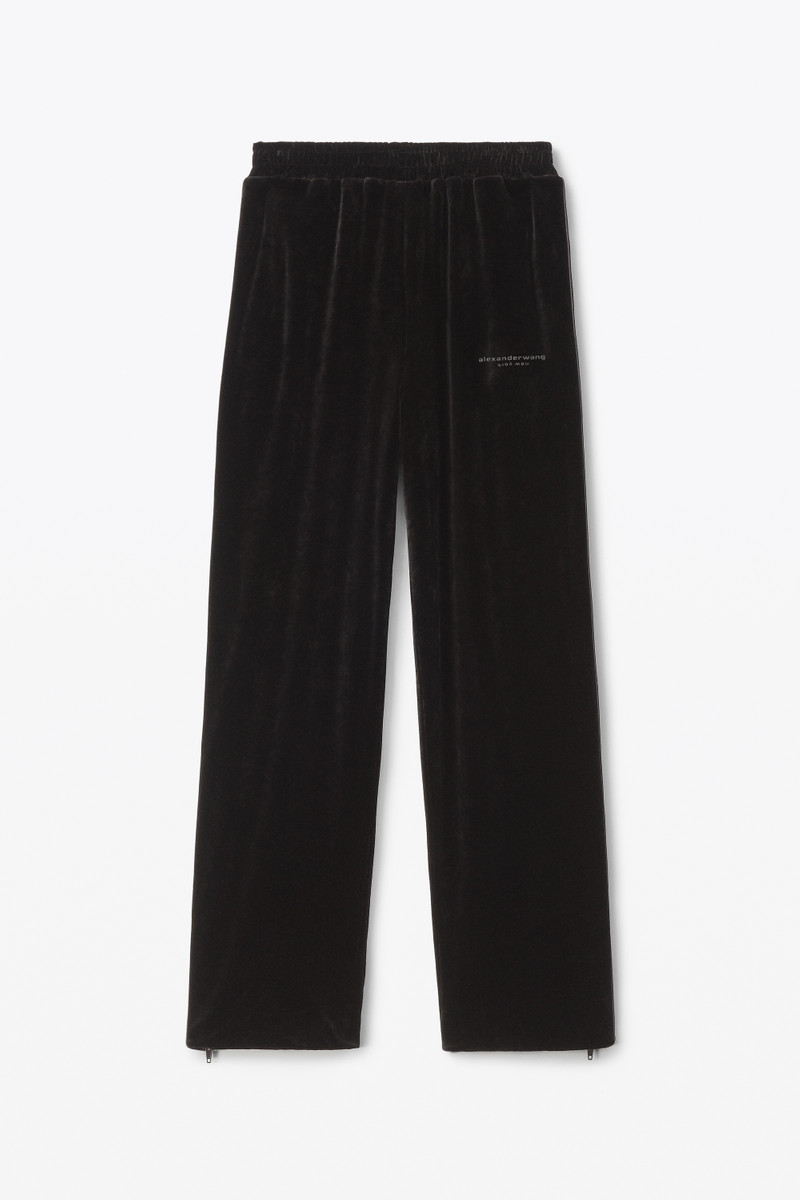 TRACK PANT IN CRUSHED VELOUR 1