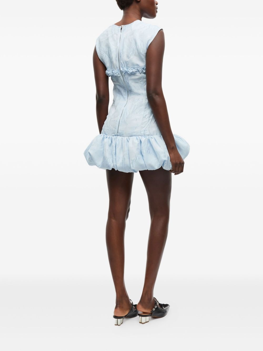 cloqué corset mini dress - 3