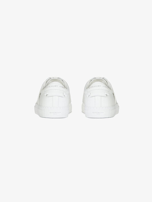 SNEAKERS IN LEATHER WITH CROCODILE EFFECT WEBBING - 3