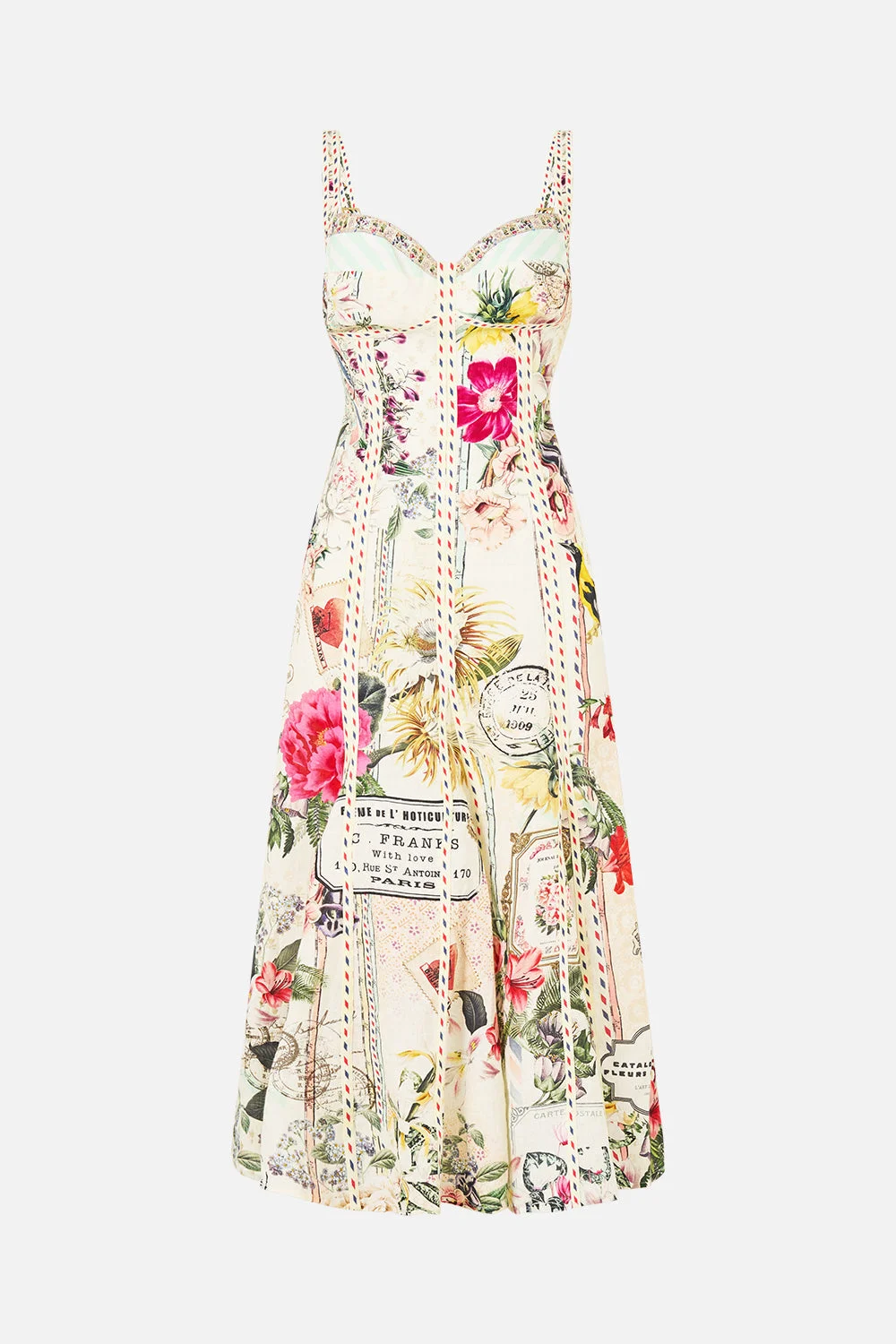 PANELLED MIDI DRESS LA BELLE BOTANIQUE - 1