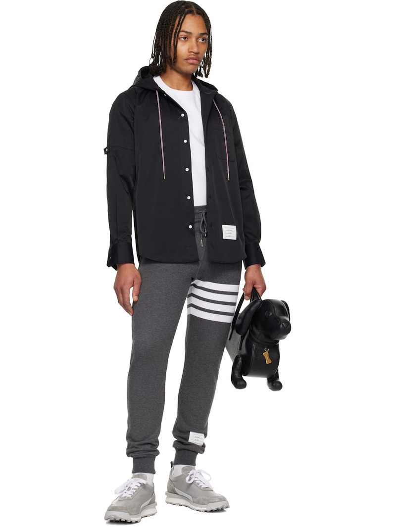 Thom Browne Gray Tech Nylon Alumni Sneakers outlook