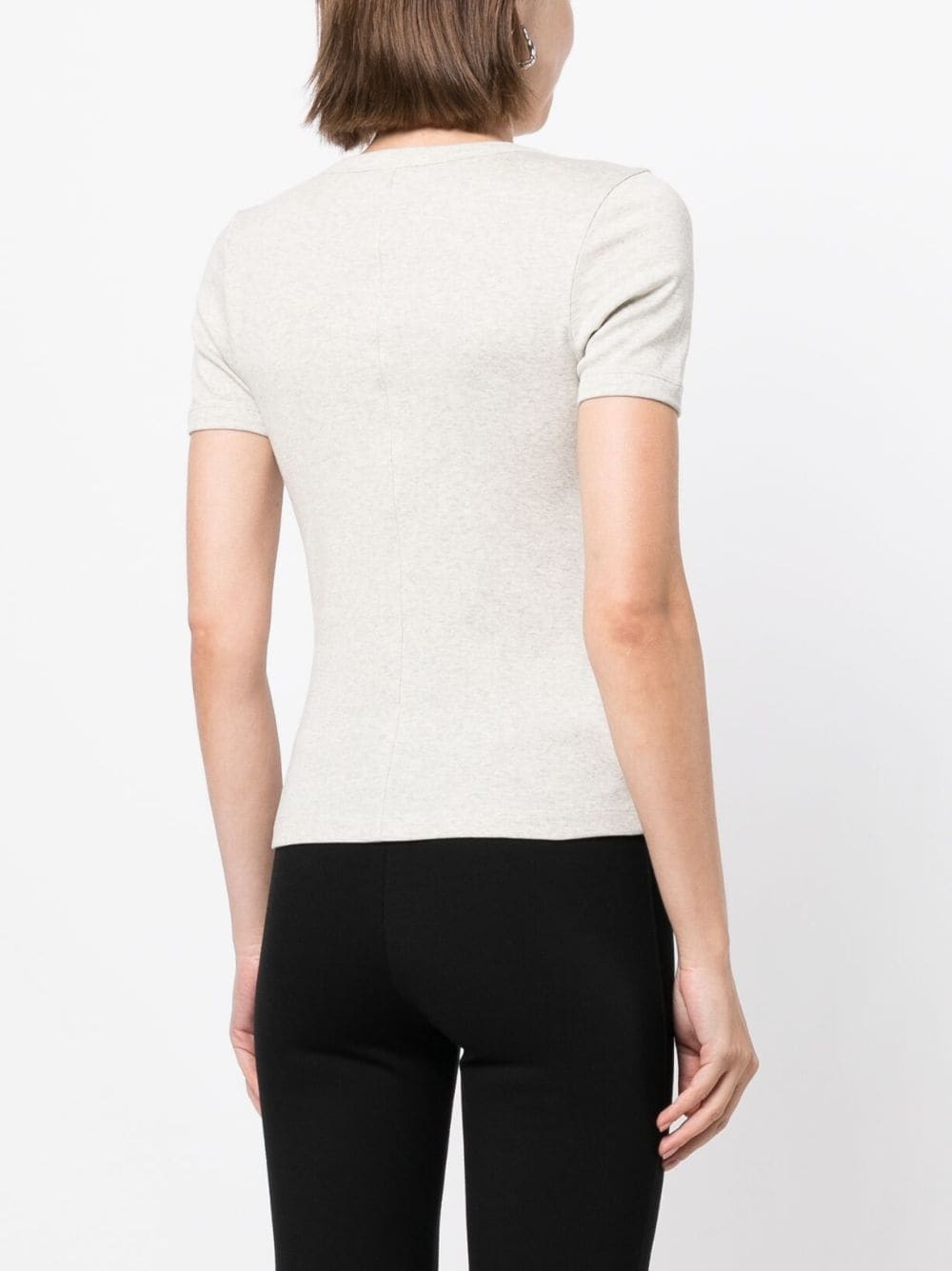 round-neck cotton T-shirt - 4