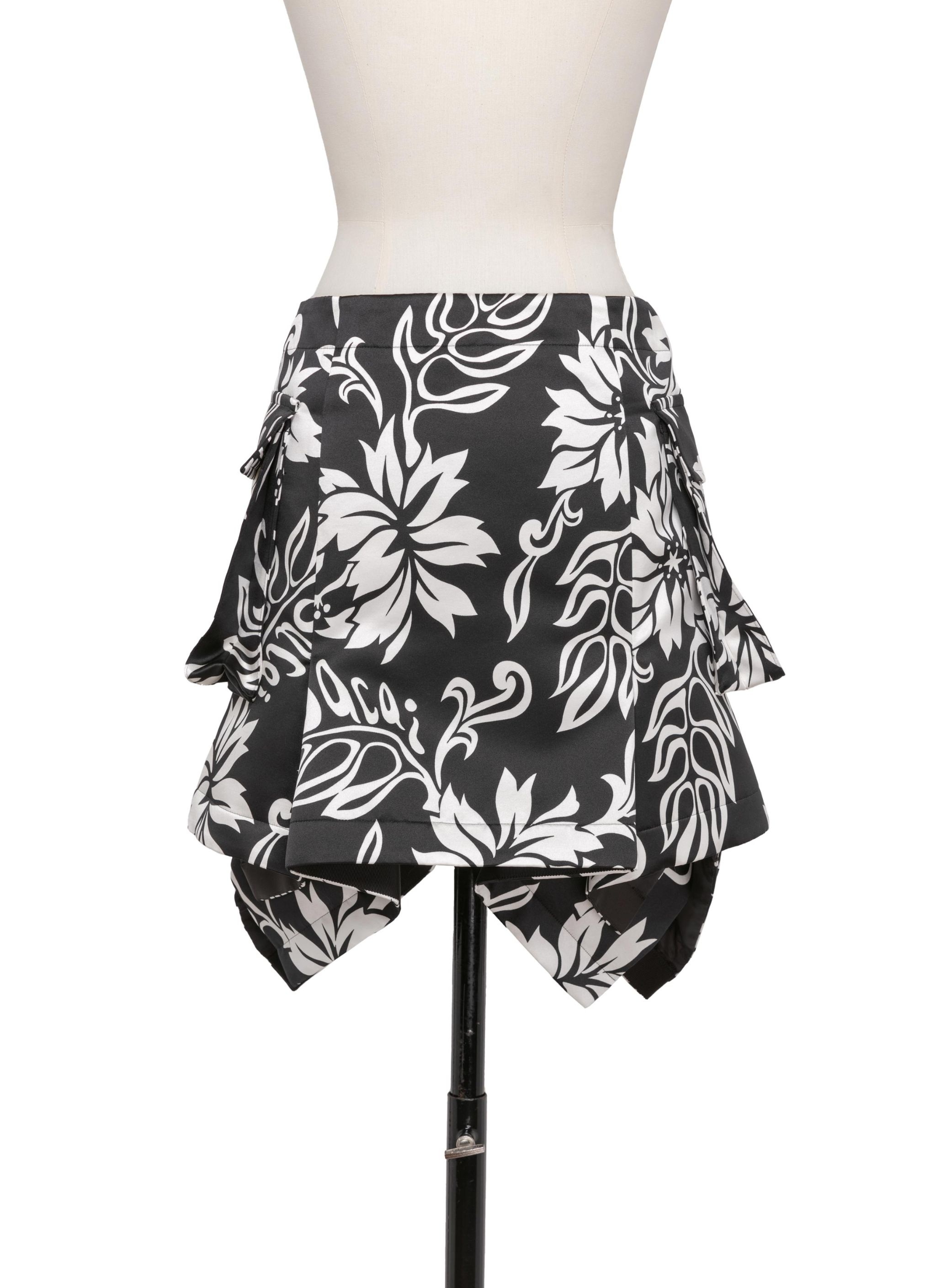Floral Print Skirt - 3