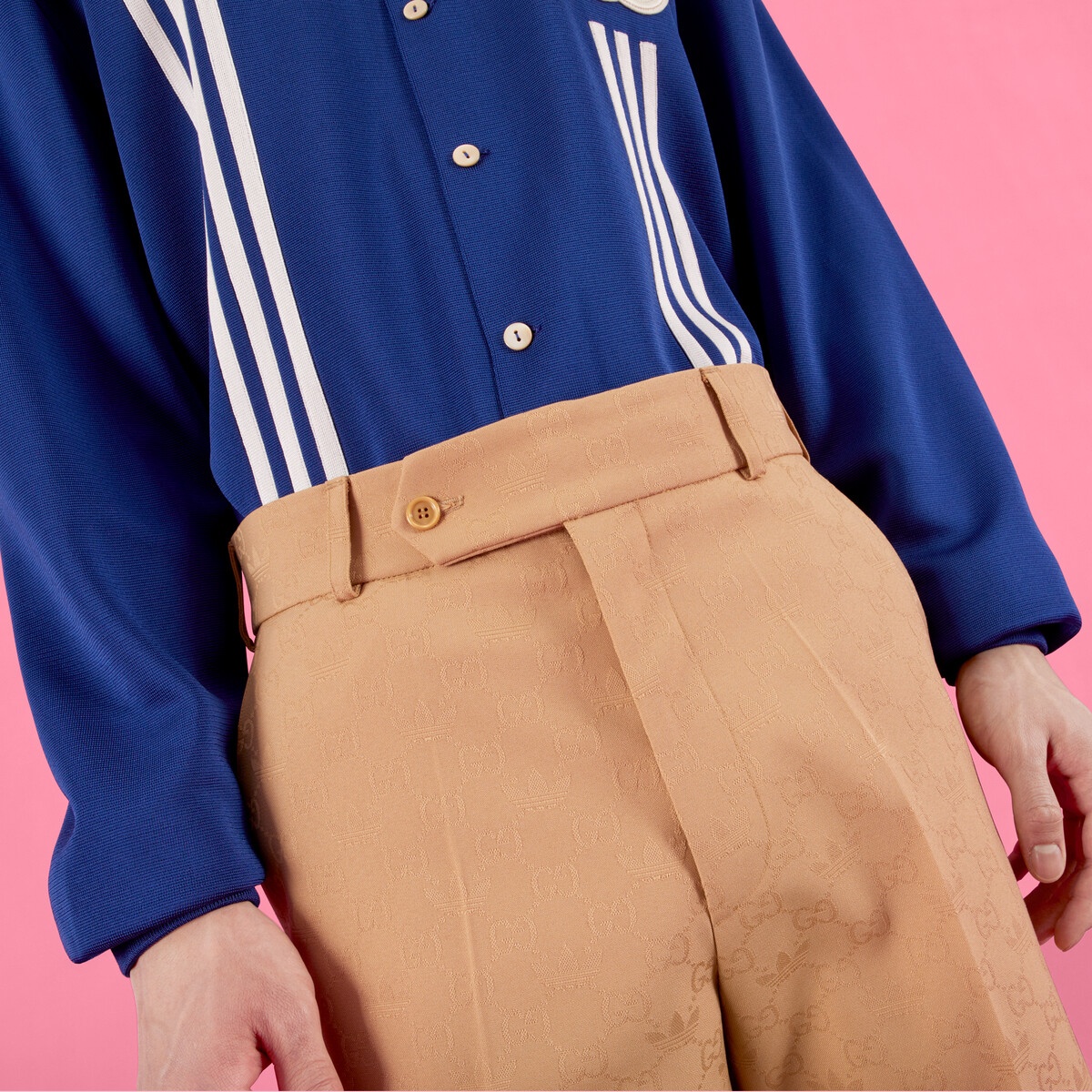 adidas x Gucci GG trefoil jacquard shorts - 4