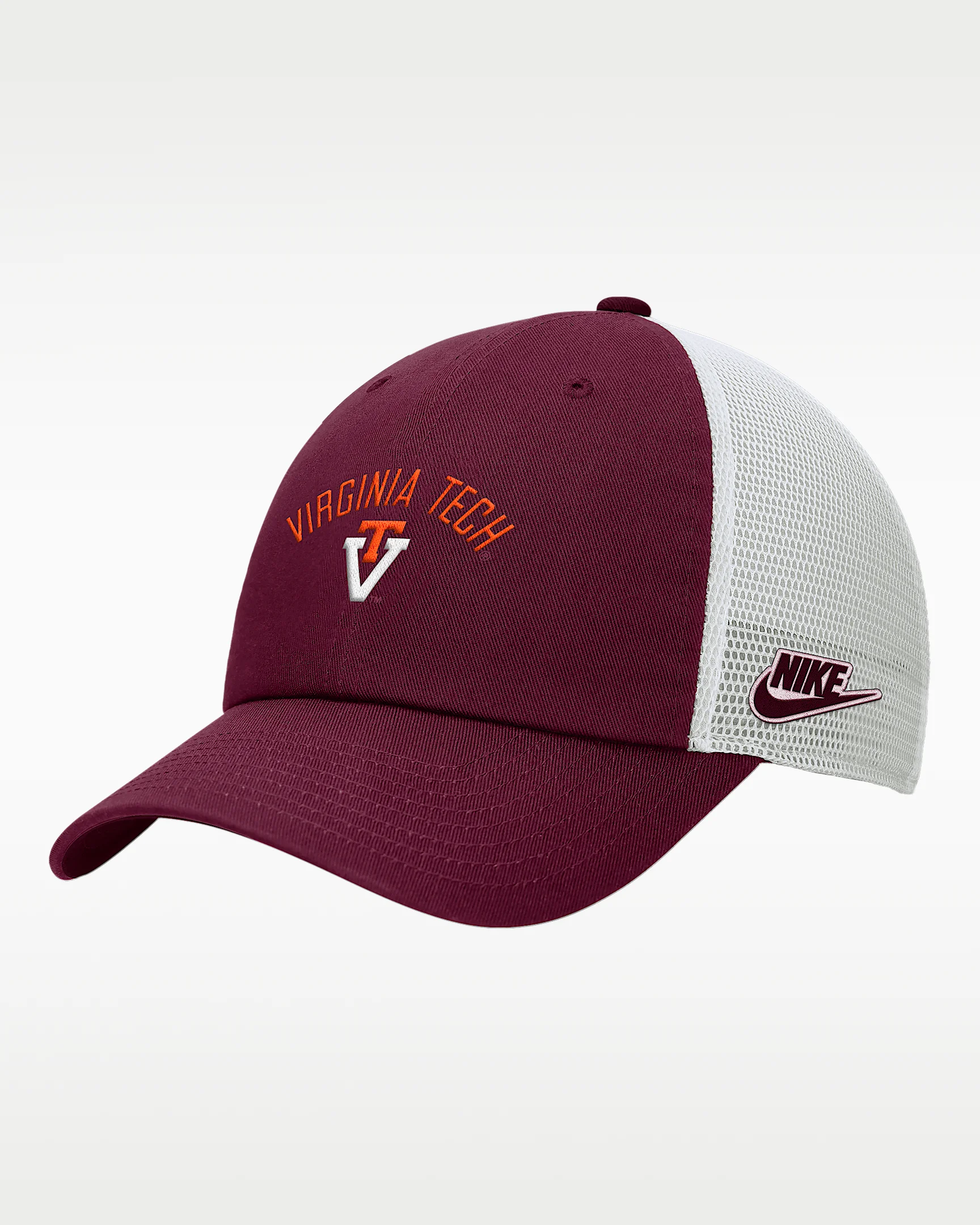 Nike College (Virginia Tech) Unstructured Trucker Cap - 1
