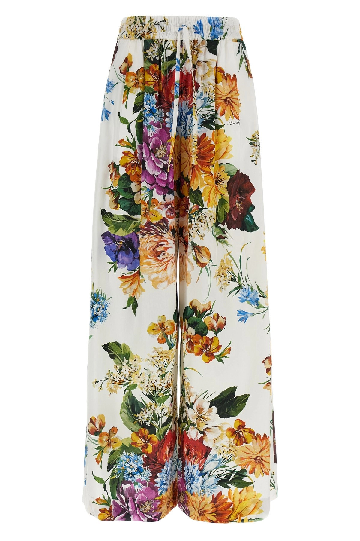Floral bouquet printed pants - 1