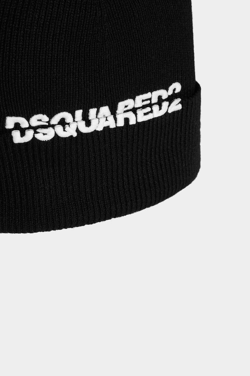 DSQUARED2 LOGO KNIT BEANIE - 3