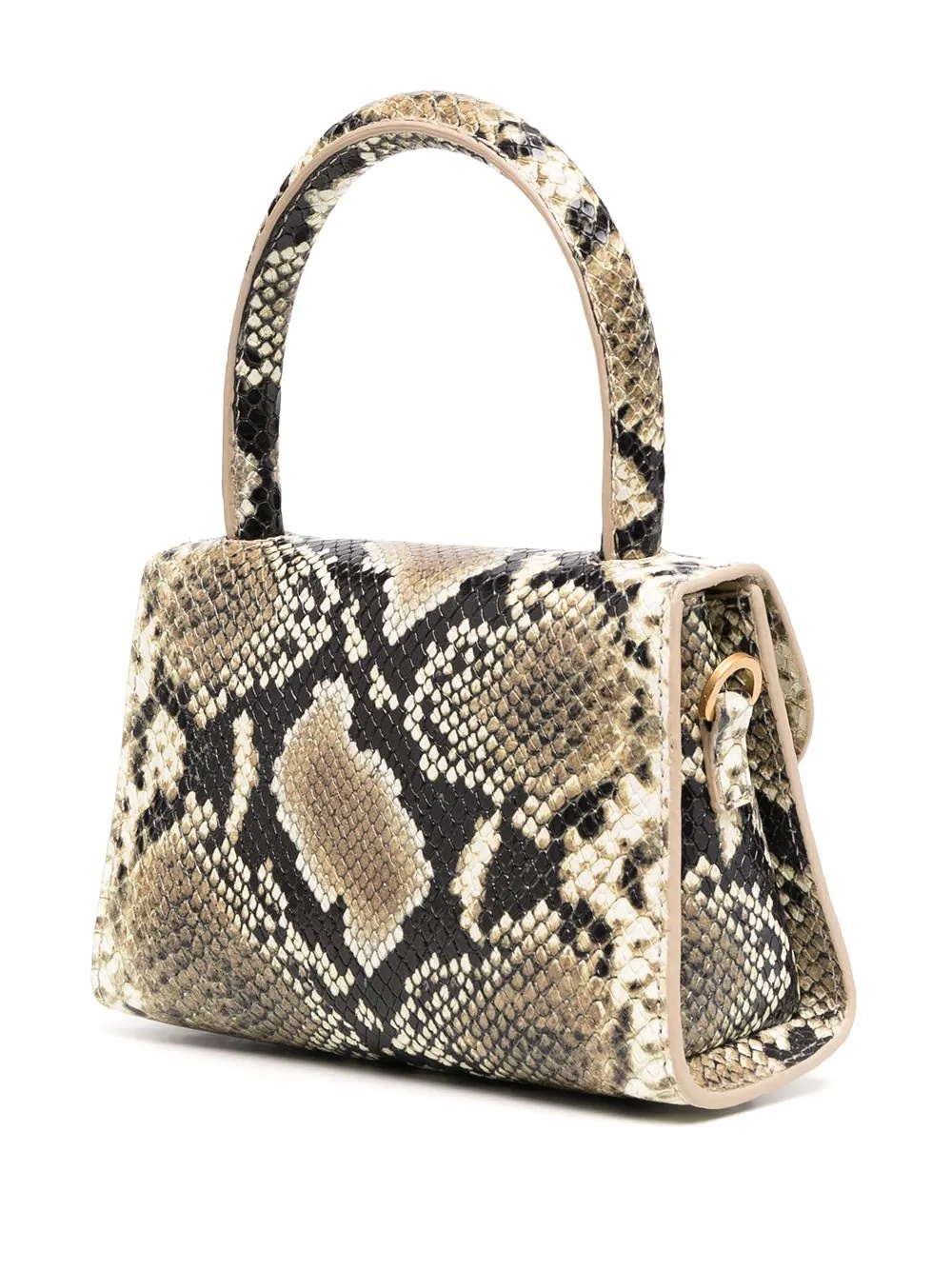 snake-skin leather bag - 3