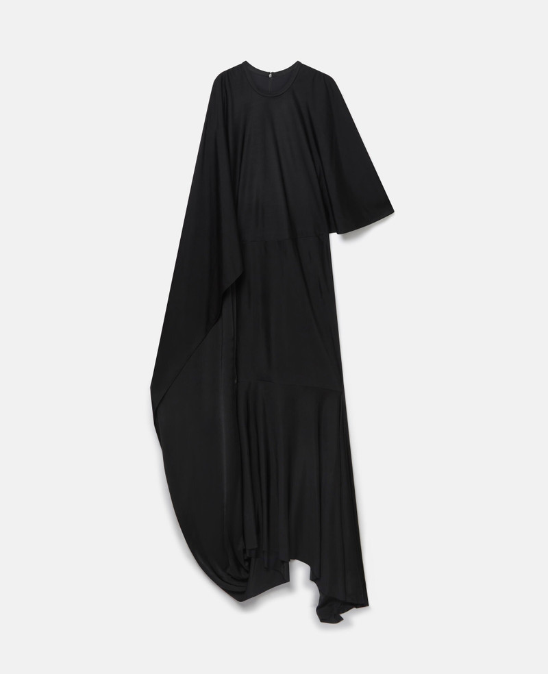 Asymmetric Cape Sleeve Dress 1