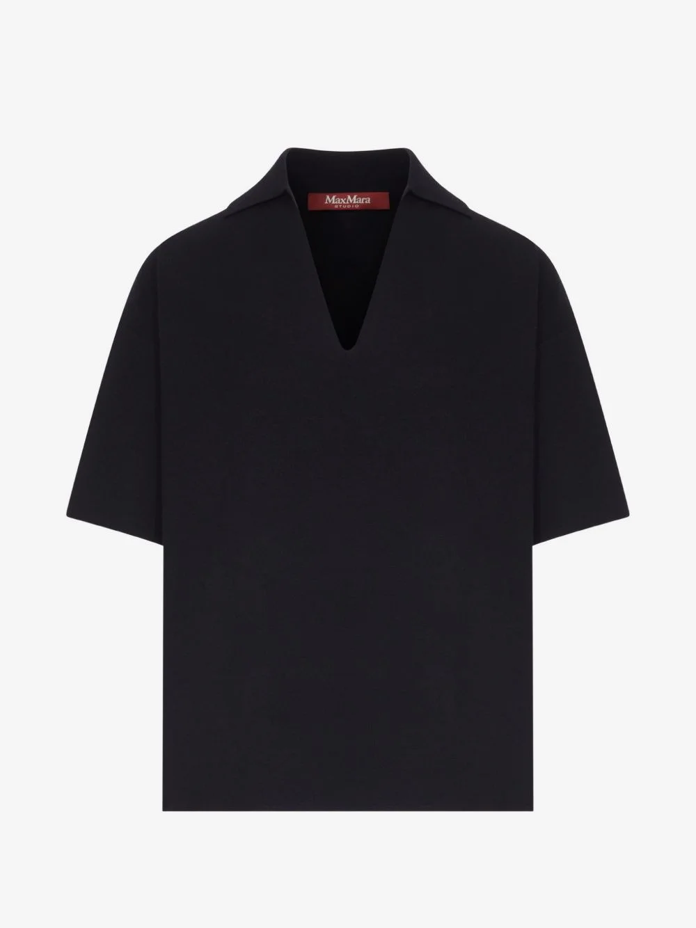 Oncia V-neck short-sleeve polo-collar T-shirt - 1