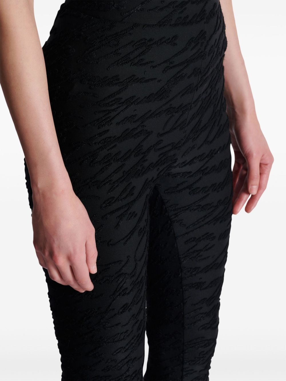 monogram-jacquard legging - 6