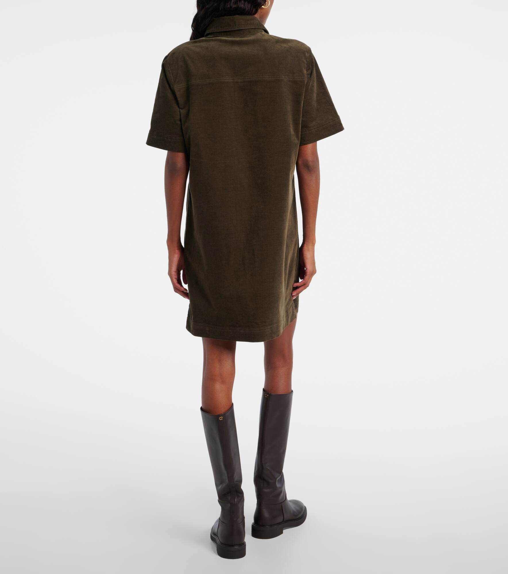 Koulis cotton-blend corduroy minidress - 3