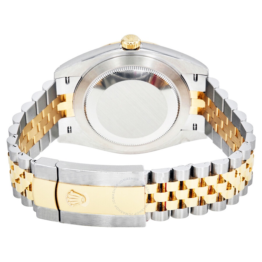 Rolex Datejust 41 Black Dial Steel and 18K Yellow Gold Jubilee Bracelet Men's Watch 126303BKSJ - 3