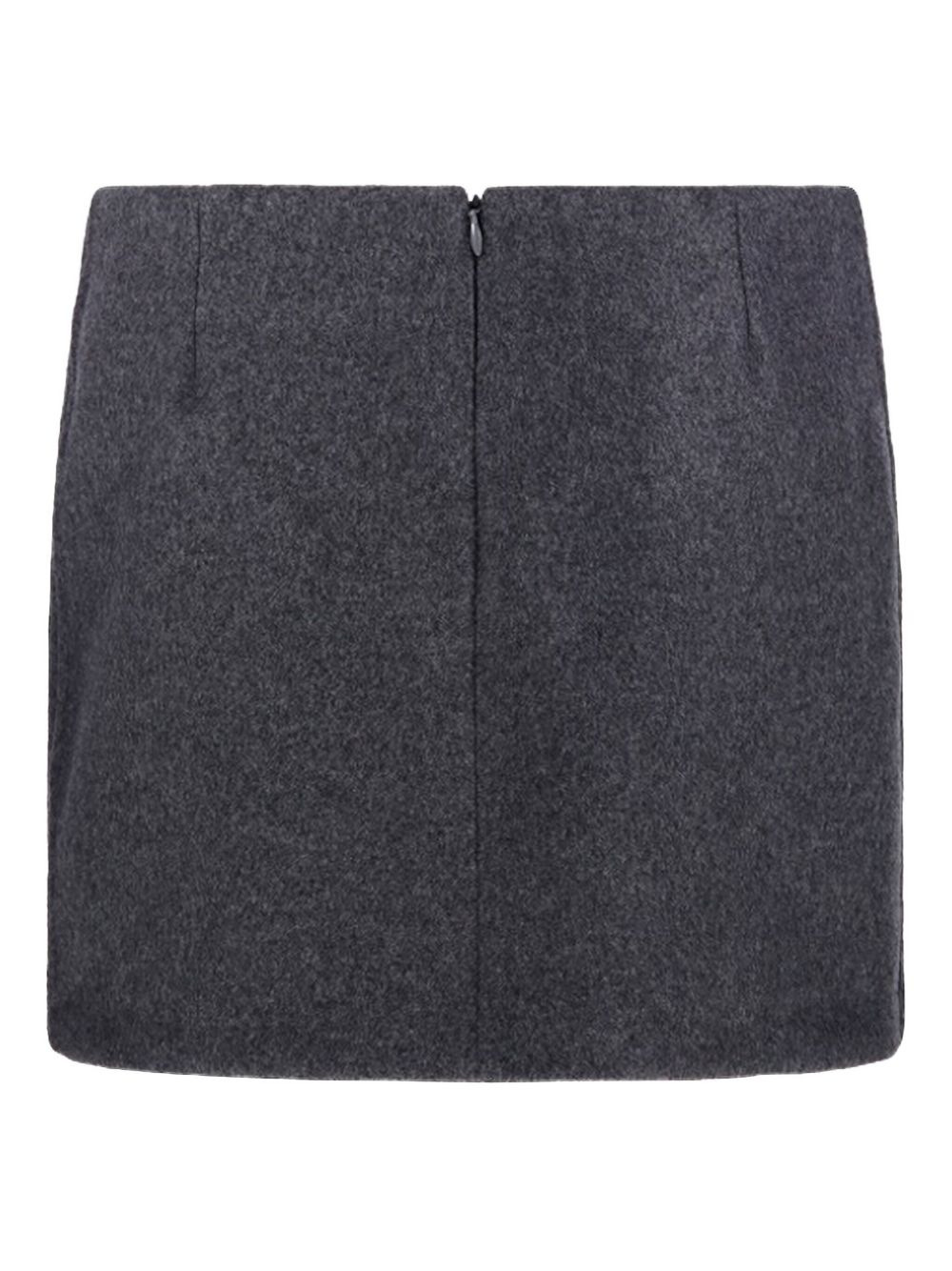 darted wool skirt - 3